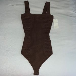 Brown Abercrombie & Fitch bodysuit